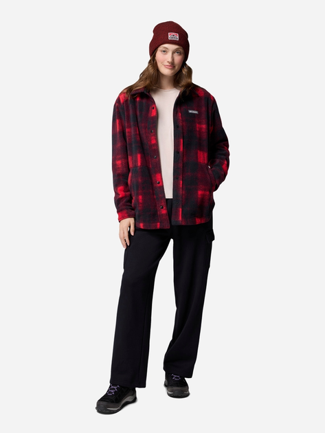 Kurtka przejściowa damska w kratę Columbia Benton Springs Shirt Jac 2085661613 M Czerwona (198711206870) - obraz 3
