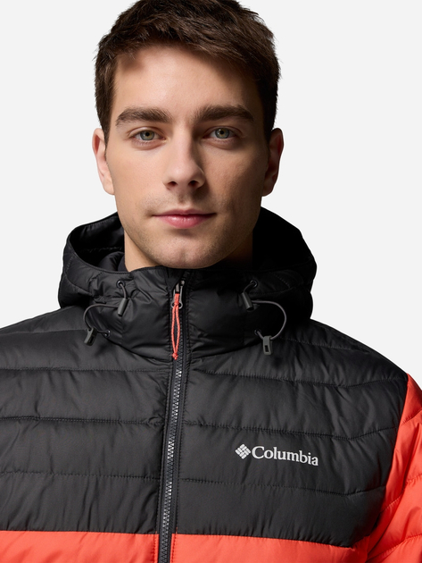 Kurtka przejściowa męska z kapturem Columbia Powder Lite II Hdd Jkt 2086944864 S Czerwona (195982979953) - obraz 6