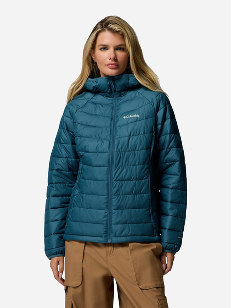 Куртка зимова коротка жіноча Columbia Powder Lite II Hdd Jkt W 2089391429 L Темно-бірюзова (198711159473) - зображення 1