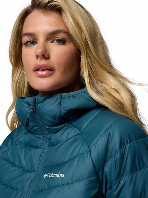 Куртка зимова коротка жіноча Columbia Powder Lite II Hdd Jkt W 2089391429 XL Темно-бірюзова (198711159459) - зображення 7