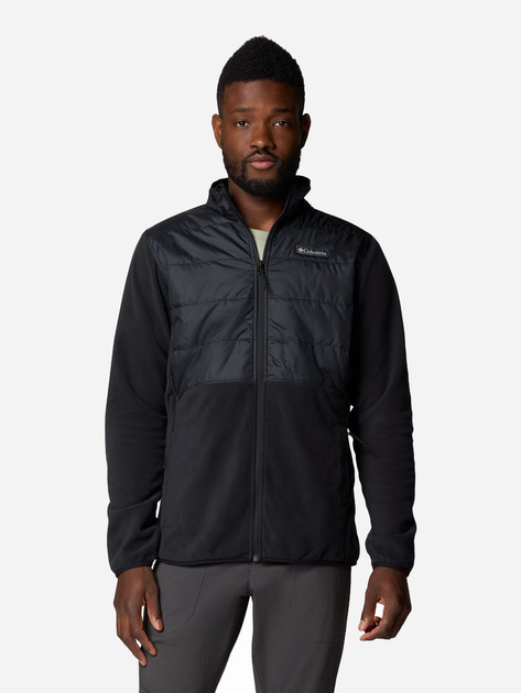 Bluza męska rozpinana streetwear polarowa Columbia Basin Butte FZ Fleece II 2101761010 L Czarna (195981338188) - obraz 1