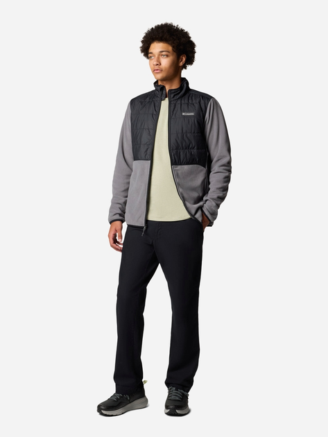 Bluza męska rozpinana streetwear polarowa Columbia Basin Butte FZ Fleece II 2101761023 XL Szara (195981338225) - obraz 3