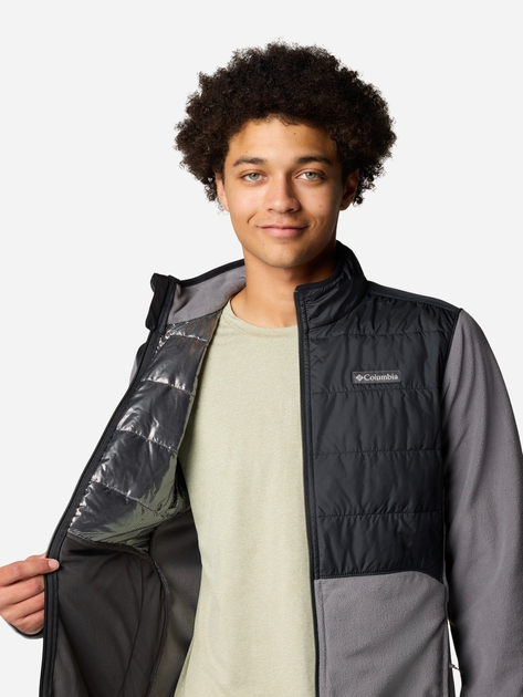 Bluza męska rozpinana streetwear polarowa Columbia Basin Butte FZ Fleece II 2101761023 M Szara (195981338232) - obraz 5