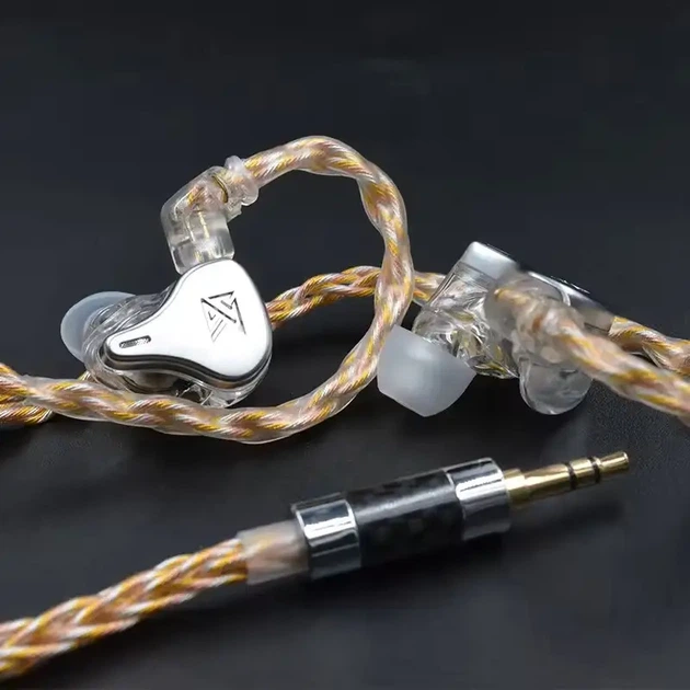Кабель KZ 8 ядер зі сплаву золота, срібла та міді для навушників 2 Pin 3.5 mm - Фото 4 Кабель KZ 8 ядер зі сплаву золота, срібла та міді для навушників 2 Pin 3.5 mm - зображення 4