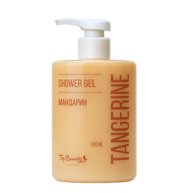 Гель для душу Top Beauty з ароматом "Мандарин", 500 мл - Фото 1 Гель для душу Top Beauty з ароматом "Мандарин", 500 мл - изображение 1