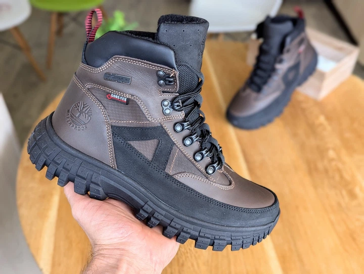 Спортивные кожаные ботинки на меху Timberland Waterproof 44 (hiker) - изображение 5