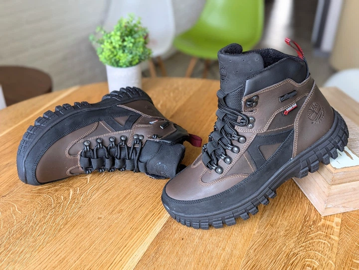 Спортивные кожаные ботинки на меху Timberland Waterproof 44 (hiker) - изображение 3