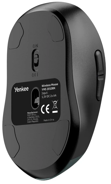 Миша комп'ютерна Yenkee YMS 2010BK Dual mode WL mouse GYRO (7090575) - изображение 8