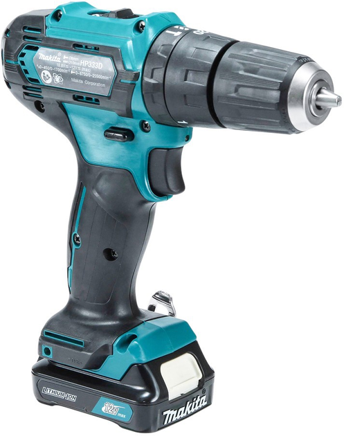 Акумуляторний дриль-шуруповерт Makita CXT HP333DWAE 12 V 2 x 2 Ah (0088381872973) - зображення 8