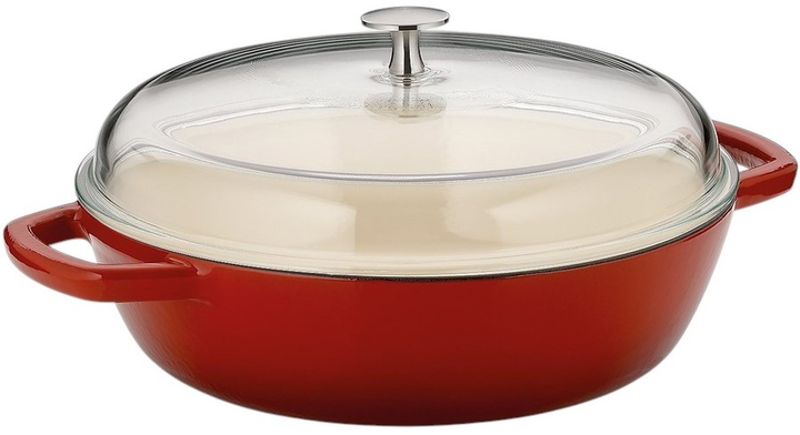Чавунна жаровня Kela Calido з кришкою червона 3.8 л (4025457119644) - зображення 1