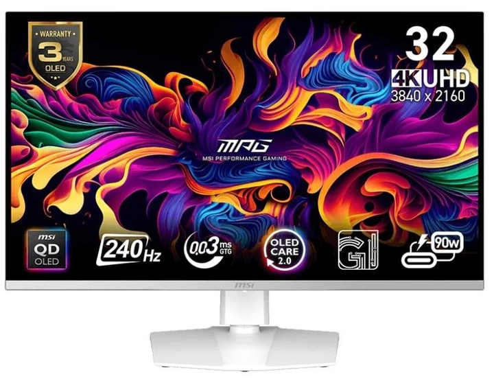 Монитор 31.5" MSI MPG 321URXW QD-OLED UHD OLED 240Hz (MPG 321URXW QD-OLED) - Фото 1 Монитор 31.5" MSI MPG 321URXW QD-OLED UHD OLED 240Hz (MPG 321URXW QD-OLED) - изображение 1