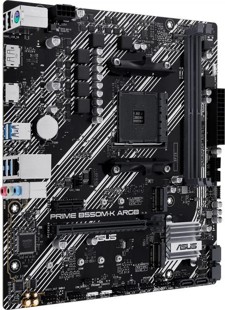 Материнская плата Asus PRIME B550M-K ARGB (sAM4, AMD B550, PCI-Ex16) - изображение 2