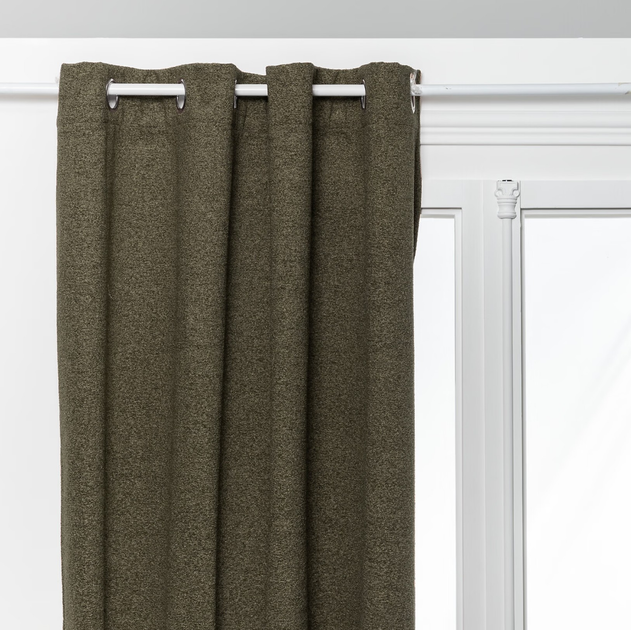 Штора-блекаут Atmosphera Soana на люверсах 140 x 260 см Khaki Green (3560232954511) - зображення 1