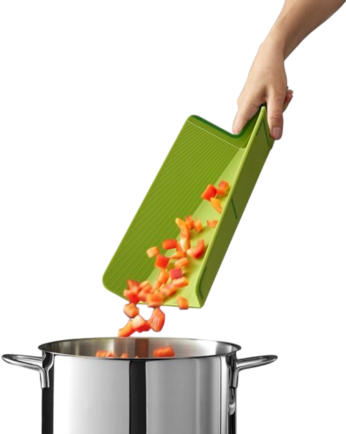 Обробна дошка Joseph Joseph Chop2Pot Plus Regular зелена 21.8 x 38 см (5028420005059) - зображення 7