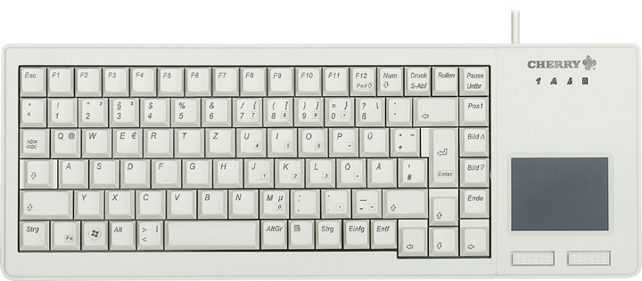 Клавіатура дротова Cherry XS Touchpad G84-5500 US-Layout Grey (4025112071386) - зображення 1