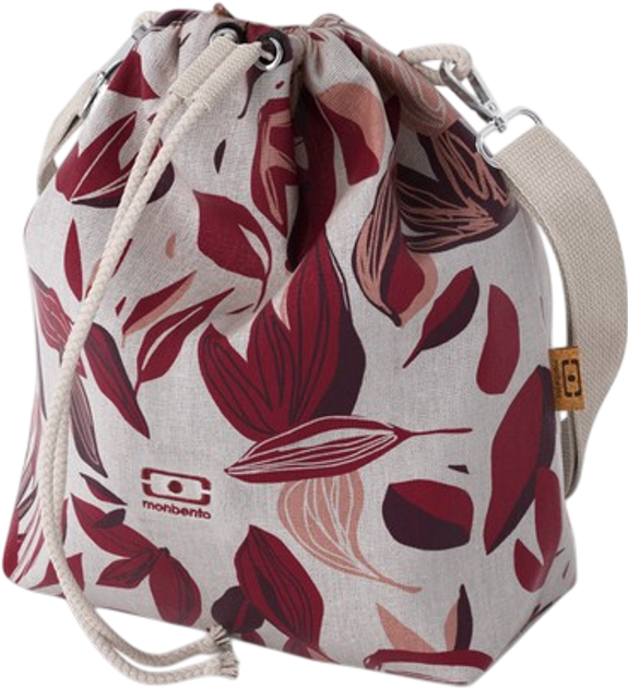 Worek na lunchbox Monbento Fresh Vegetal Red termiczny z paskiem 20.5 x 25 x 10.5 cm (3760367954039) - obraz 1