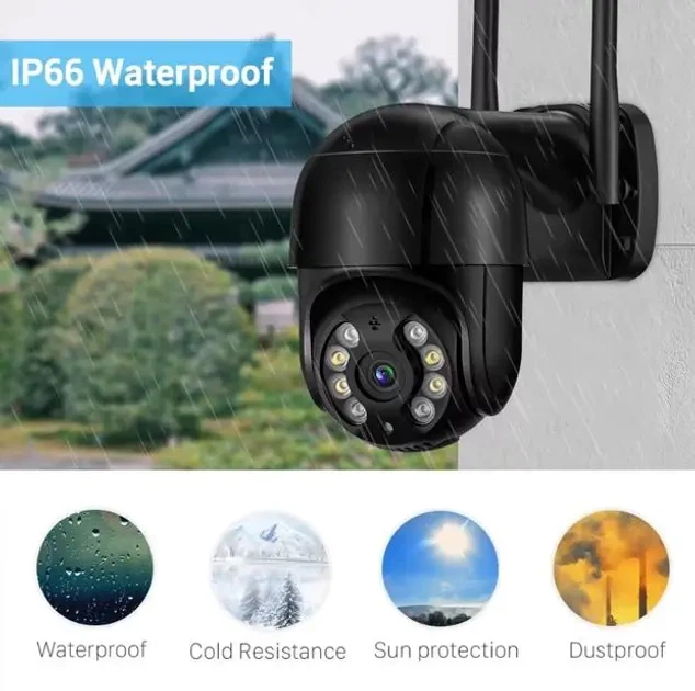 Уличная поворотная IP-камера WI-FI ,А8 / 4mp 360 (A8) monitor ICSSE День/ночь система видеонаблюдения - изображение 2