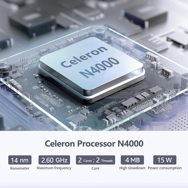 Intel Celeron N4000 і Intel UHD Graphics