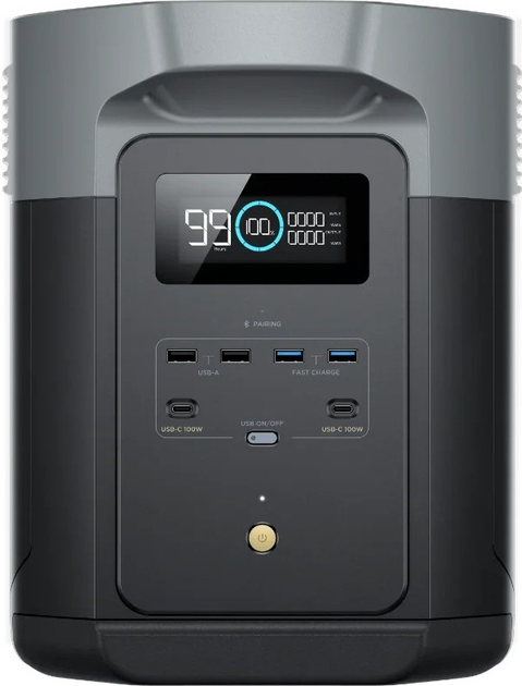 Stacja ładująca EcoFlow DELTA 2 Max + panel słoneczny 400 W / 2400 W / 2048 Wh / LiFePO4 (EFDELTA2MAX-EU/SOLAR400W) - obraz 2