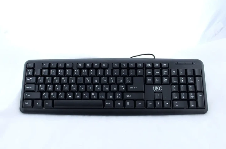 Проводная клавиатура Keyboard X1 K107 для компьютера и ноутбука офисная USB-клавиатура для ПК 3486 - изображение 2