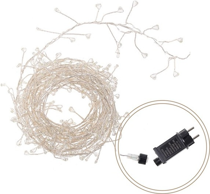 Kurtyna świetlna Springos CL0087 Druciki 300 LED Biała zimna (5907719401225) - obraz 2