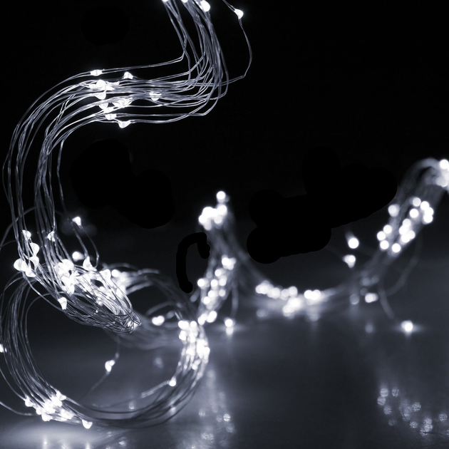 Kurtyna świetlna Springos CL0094 Włosy anioła 300 LED Biała zimna (5907719401294) - obraz 9
