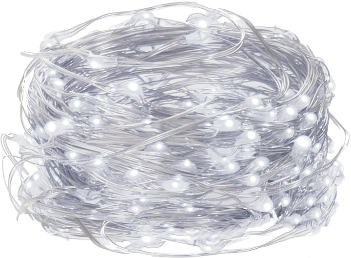 Kurtyna świetlna Springos CL0094 Włosy anioła 300 LED Biała zimna (5907719401294) - obraz 1