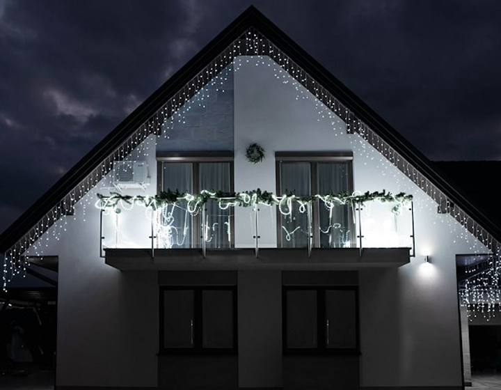 Гірлянда Springos CL0200 Бурульки 200 LED Біла холодна (5907719412733) - зображення 9