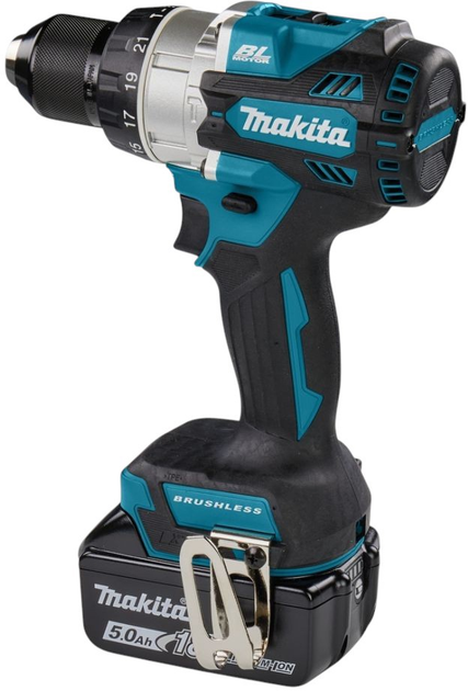 Wiertarko-wkrętarka akumulatorowa Makita DHP486RTJ 18 V 2 x 5 Ah  (0088381739627) - obraz 4