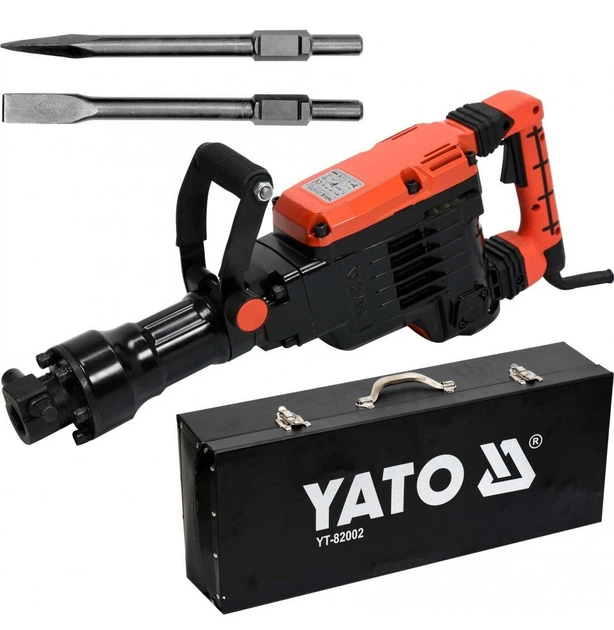 Молот відбійний мережевий YATO YT-82002 230V 1600 Вт 70 Дж з оливним охолодженням + 2 піки - Фото 2 Молот відбійний мережевий YATO YT-82002 230V 1600 Вт 70 Дж з оливним охолодженням + 2 піки - изображение 2