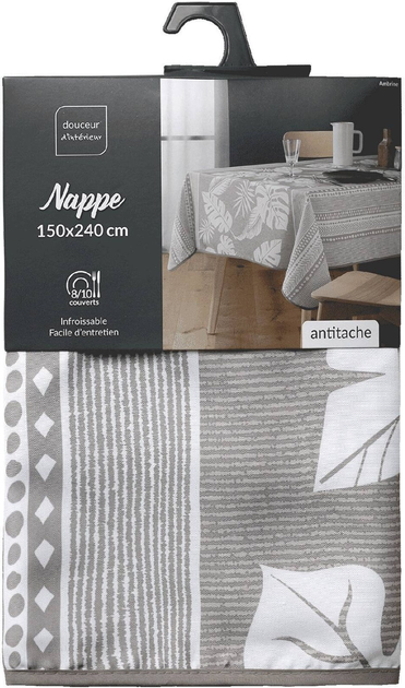 Скатертина Douceur d'interieur Ambrine з поліестру з візерунком 150 x 240 см (3574387232875) - зображення 1