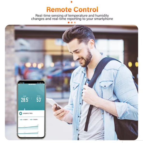 Умный датчик температуры и влажности WiFi, Tuya, Smart Life, ТН02 - изображение 7