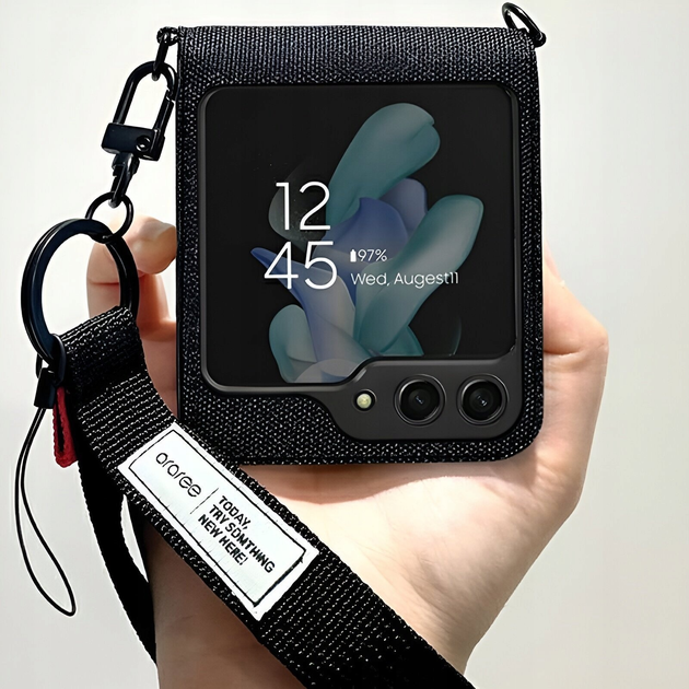 Чохол Araree Canvas Diary для Samsung Galaxy Z Flip5 Black (AR10-01778A) - зображення 2
