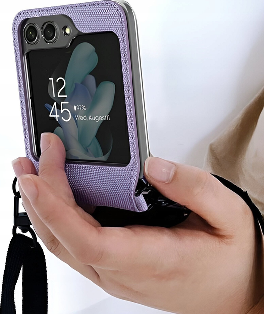 Чохол Araree Canvas Diary для Samsung Galaxy Z Flip5 Purple (AR10-01778C) - зображення 3