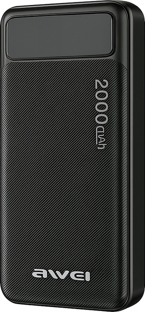 Powerbank Awei P6K 20000 mAh 10.5W Black (6954284004411) - obraz 2