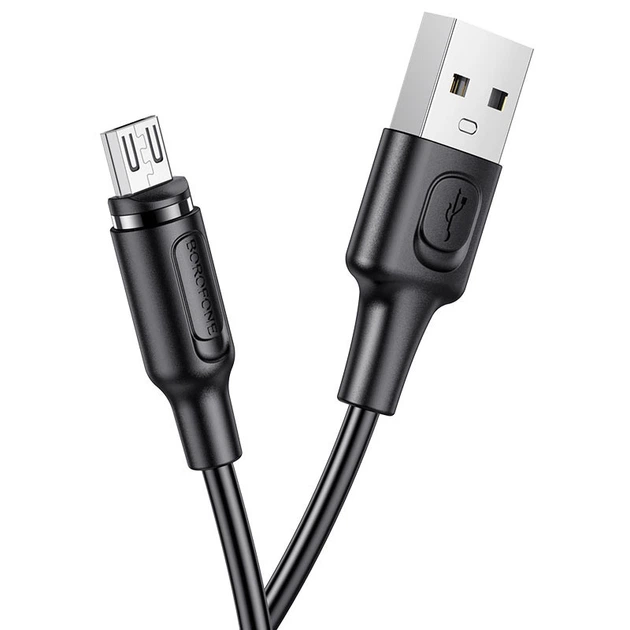 Кабель BOROFONE BX41 USB to Micro 2.4A, 1m, PVC, PVC connectors, magnetic, Black (6931474738455) - Фото 1 Кабель BOROFONE BX41 USB to Micro 2.4A, 1m, PVC, PVC connectors, magnetic, Black (6931474738455) - изображение 1