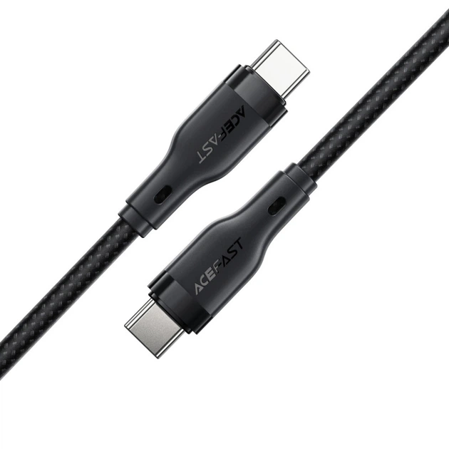 Кабель ACEFAST C8-03 USB-C to USB-C charging data cable Black (6974316282716) - Фото 5 Кабель ACEFAST C8-03 USB-C to USB-C charging data cable Black (6974316282716) - изображение 5