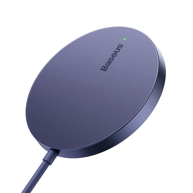Бездротове зарядне пристрій Baseus Simple Mini3 Magnetic Wireless Charger 15W Dusty Purple (CCJJ040205) - Фото 6 Бездротове зарядне пристрій Baseus Simple Mini3 Magnetic Wireless Charger 15W Dusty Purple (CCJJ040205) - зображення 6