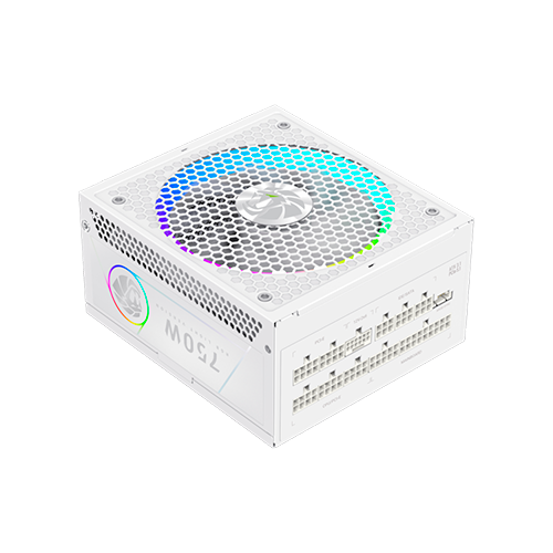 Блок питания модульный для ПК GameMax RGB PRO 750G WH, ATX 3.1, 750W, 140 мм вентилятор, 80+ Gold, White - Фото 1 Блок питания модульный для ПК GameMax RGB PRO 750G WH, ATX 3.1, 750W, 140 мм вентилятор, 80+ Gold, White - изображение 1