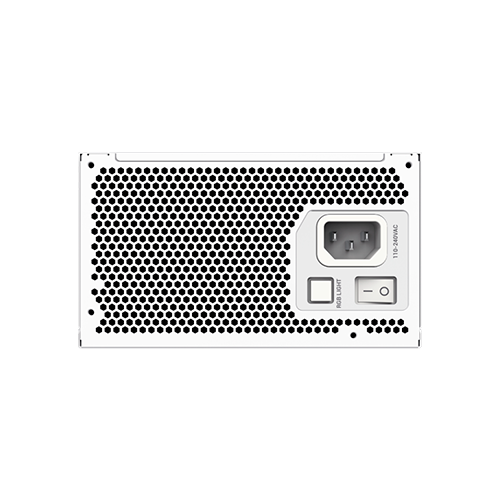 Блок питания GameMax RGB PRO 1050G WH Белый 1050W ATX 3.1 модульный 80+ Gold 140 мм вентилятор подсветки RGB для ПК (RGB PRO 1050G WH) - изображение 4