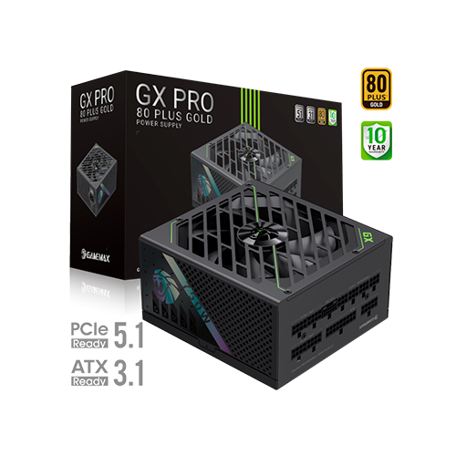 Блок питания GameMax GX PRO 750G Черный 750W ATX 3.1 модульный 80+ Gold 135 мм вентилятор для ПК (GX PRO 750G) - изображение 7