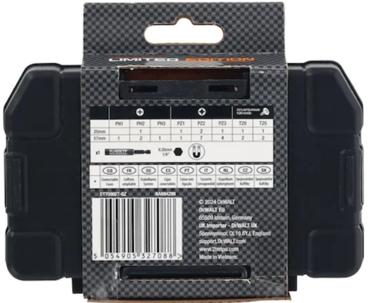 Zestaw końcówek wkrętarskich z udarowym uchwytem DeWalt McLaren 28 szt (DT70902T-QZ) - obraz 6