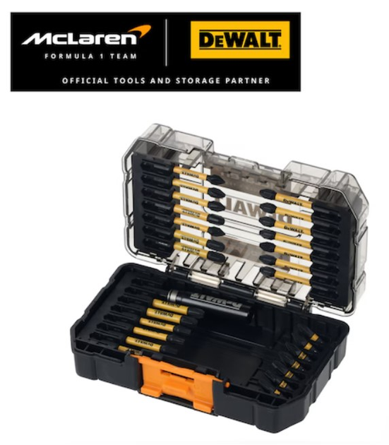 Zestaw końcówek wkrętarskich z udarowym uchwytem DeWalt McLaren 28 szt (DT70902T-QZ) - obraz 8
