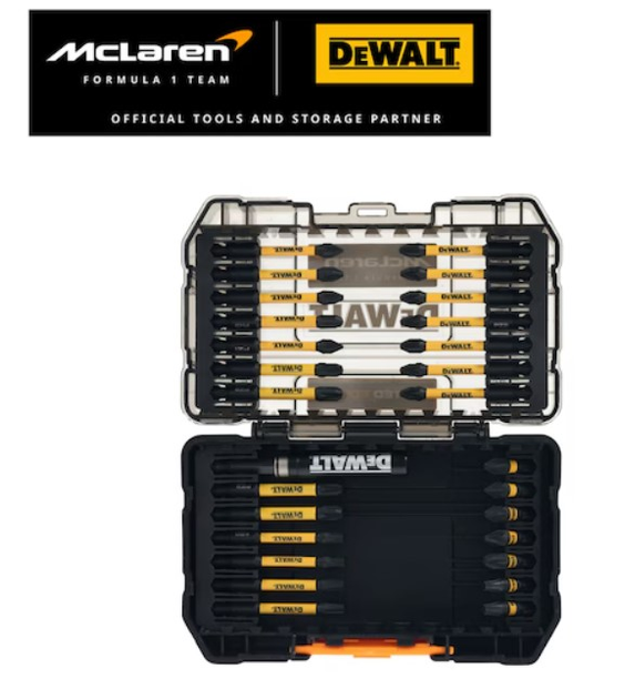 Zestaw końcówek wkrętarskich z udarowym uchwytem DeWalt McLaren 28 szt (DT70902T-QZ) - obraz 9
