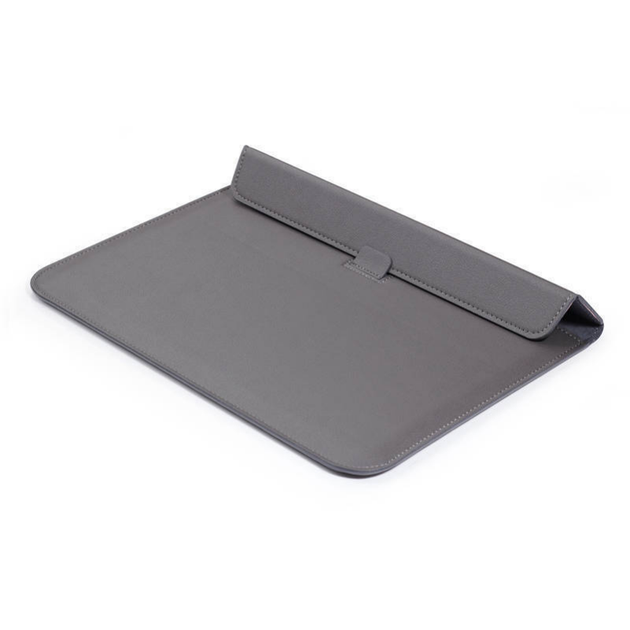 Чохол-конверт-підставка xVibe Leather PU для MacBook ноутбука планшета 13"-14.2" Grey - изображение 3