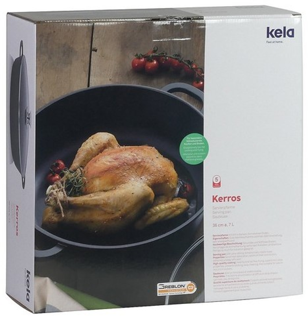 Каструля низька Kela Kerros з кришкою 7 л (4025457115554) - зображення 6