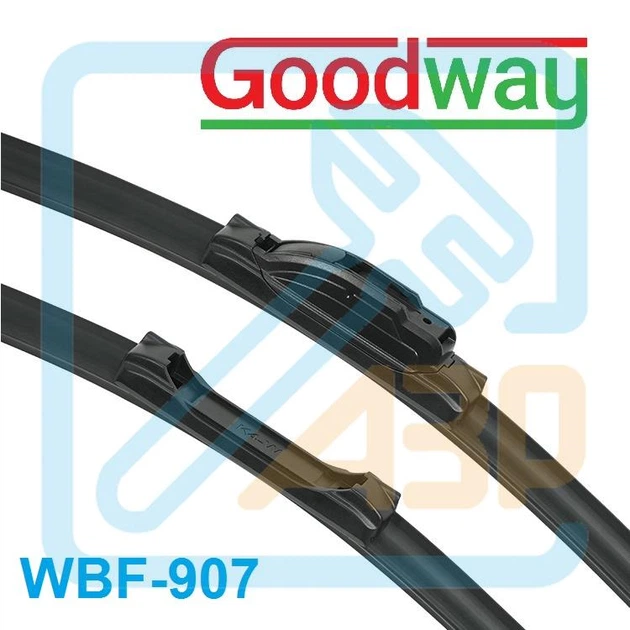 Щітка склоочисника безкаркасна універсальна GoodWay 600 мм 24" ( WBF-907-24 ) - Фото 11 Щітка склоочисника безкаркасна універсальна GoodWay 600 мм 24" ( WBF-907-24 ) - зображення 11