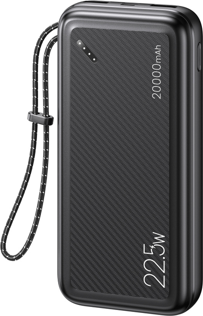 УМБ USAMS US-CD168 PB60 20000 mAh 22.5W Black (20KCD16801) - зображення 1