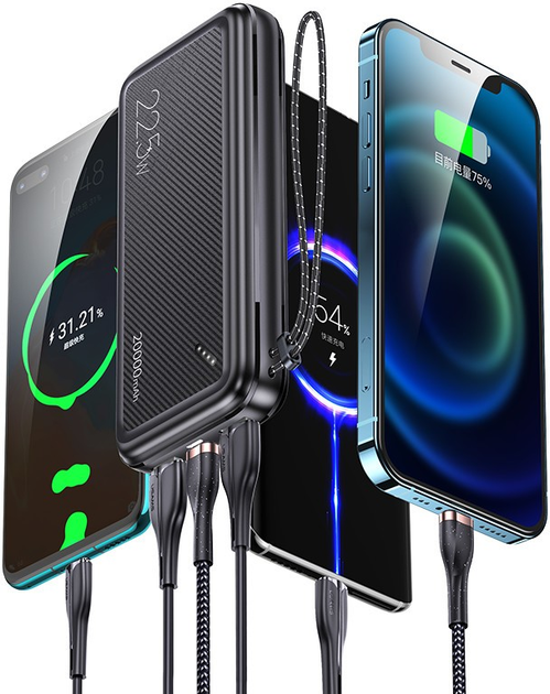УМБ USAMS US-CD168 PB60 20000 mAh 22.5W Black (20KCD16801) - зображення 5
