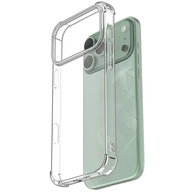 TPU чохол GETMAN Ease logo посилені кути для Apple iPhone 17 Pro (6.3") Безбарвний (прозорий) - 00000080190_1 - изображение 5
